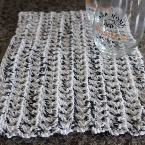 Multicolored Crochet Dish Drying Mats 100% Cotton Kitchen - Picture 9 of 13